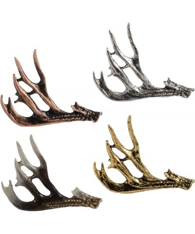 Handcrafted Deer and Elk Pins for Hunting Enthusiasts - Antler Shed, Bugling, Mule, Whitetail, Blacktail - Pewter, Copper, Go...