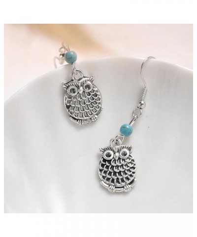 Turquoise Boho Dangle Earrings for Women Gyspy Earrings owl-green $6.59 Earrings