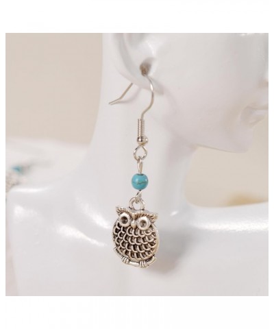 Turquoise Boho Dangle Earrings for Women Gyspy Earrings owl-green $6.59 Earrings