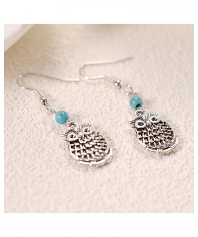 Turquoise Boho Dangle Earrings for Women Gyspy Earrings owl-green $6.59 Earrings