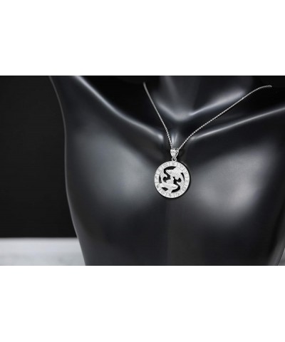 Sterling Silver Zodiac Pendant Necklace 22.0 Inches Capricorn $18.00 Necklaces