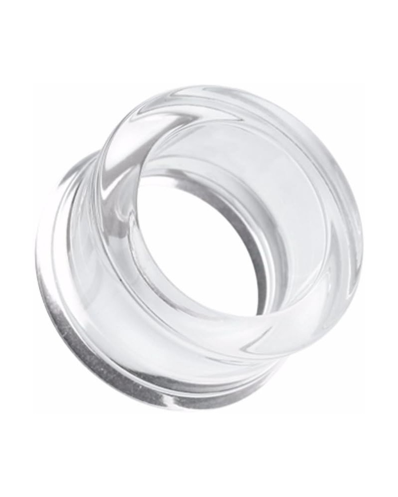 Basic Acrylic Double Flared Ear Gauge WildKlass Tunnel Plug (Sold as Pairs) 8 GA Clear $9.68 Body Jewelry