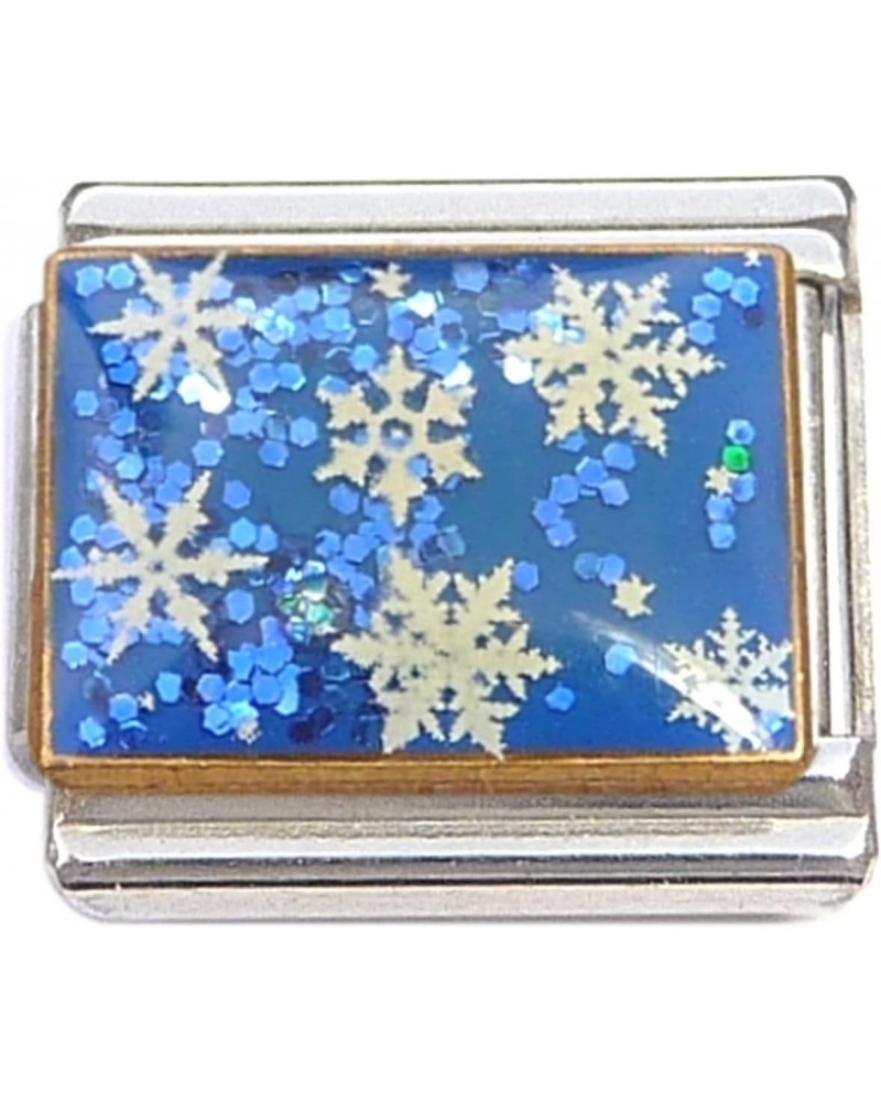 Snowflakes Falling Snow Italian Charm $8.05 Bracelets