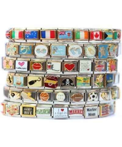 Snowflakes Falling Snow Italian Charm $8.05 Bracelets