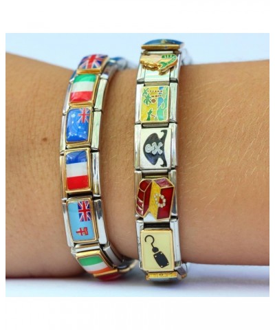 Snowflakes Falling Snow Italian Charm $8.05 Bracelets