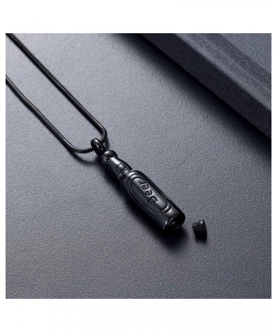 Cremation Jewelry Beer Bottle Urn Necklaces for Ashes for Women Men Keepsake Memorial Ashes Pendant Necklace Black $9.71 Neck...