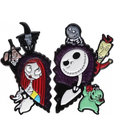 Night Before Christmas Series Enamel Pin - Creative Cute Jack Sally Oogie Boogie Brooches Badges Gifts for Fans, Cartoon Pin ...