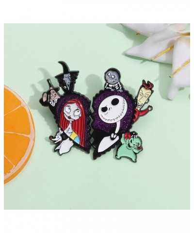 Night Before Christmas Series Enamel Pin - Creative Cute Jack Sally Oogie Boogie Brooches Badges Gifts for Fans, Cartoon Pin ...