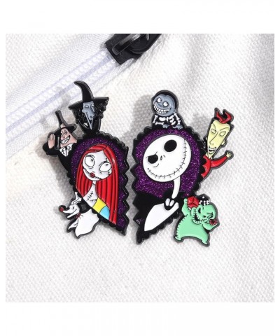 Night Before Christmas Series Enamel Pin - Creative Cute Jack Sally Oogie Boogie Brooches Badges Gifts for Fans, Cartoon Pin ...