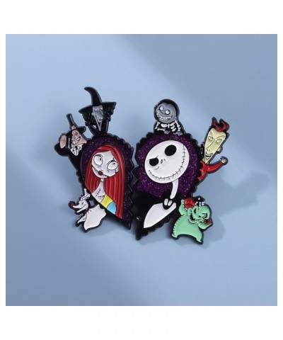 Night Before Christmas Series Enamel Pin - Creative Cute Jack Sally Oogie Boogie Brooches Badges Gifts for Fans, Cartoon Pin ...