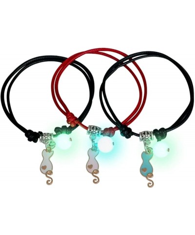 3 Pcs Couple Bracelets Love Star Moon Cat Luminous Bangles for Friendship Sister Women Man Lucky Wish Jewelry Gift Star 1 $5....