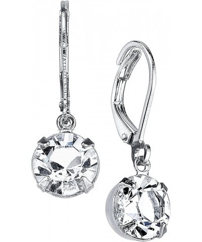 Swarovski Crystal Lever-Back Drop Earrings Crystal $13.43 Earrings