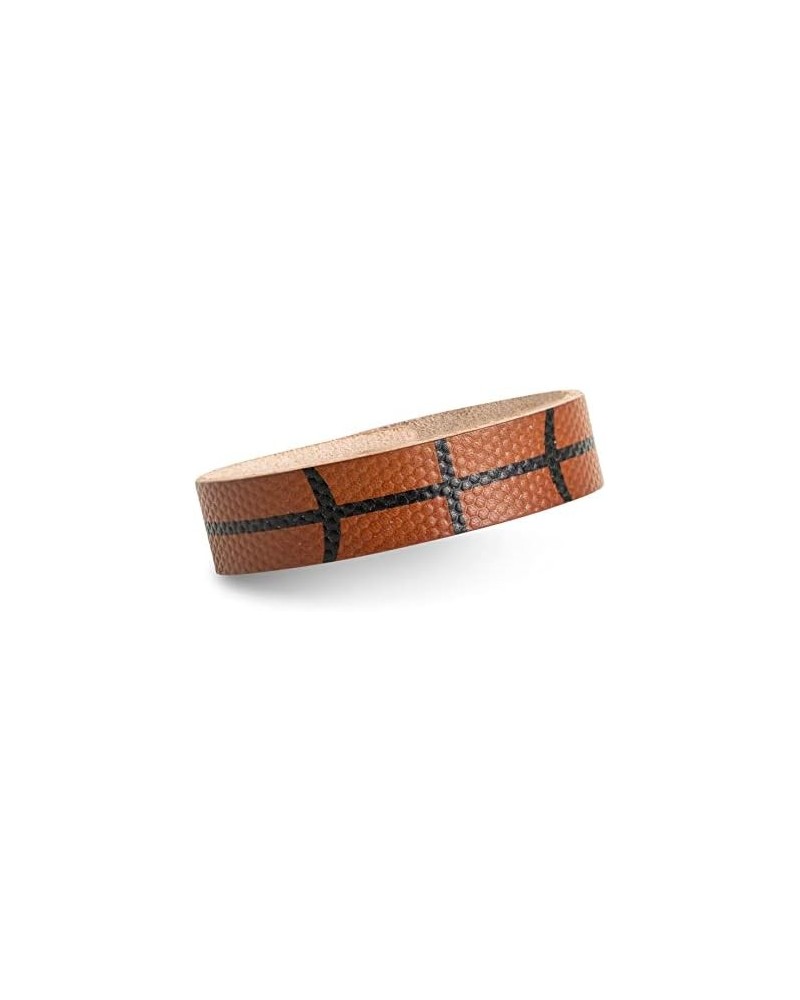 Softball Baseball Basketball Jewelry | Authentic Leather Ball Bracelet Basketball $9.17 Bracelets