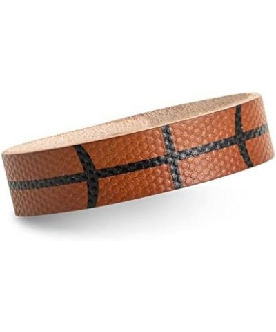 Softball Baseball Basketball Jewelry | Authentic Leather Ball Bracelet Basketball $9.17 Bracelets