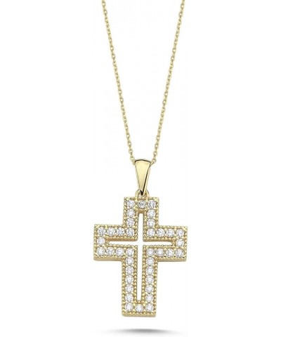 100% 14k Pure Gold Necklaces - Non Tarnish Cross Necklace for Women, Men, Boys, Girls or Kids | Dainty Charm Pendant Jewelry ...