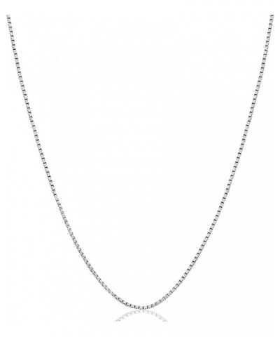 925 Sterling Silver Solid 1.1MM Box Chain Necklace For Women, Girls & Men - Made in Italy Comes With a Gift Box 30 Inches $12...