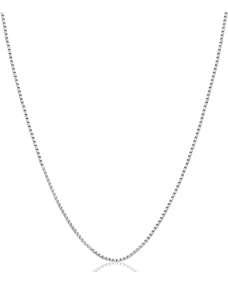 925 Sterling Silver Solid 1.1MM Box Chain Necklace For Women, Girls & Men - Made in Italy Comes With a Gift Box 30 Inches $12...