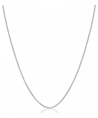 925 Sterling Silver Solid 1.1MM Box Chain Necklace For Women, Girls & Men - Made in Italy Comes With a Gift Box 30 Inches $12...