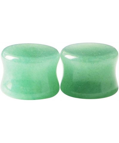 2pcs Stone Ear Gauges Flesh Tunnels Plugs Stretchers Expander Multi-styles 2g-5/8 14MM (9/16") | Aventurine $7.88 Body Jewelry