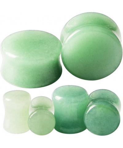 2pcs Stone Ear Gauges Flesh Tunnels Plugs Stretchers Expander Multi-styles 2g-5/8 14MM (9/16") | Aventurine $7.88 Body Jewelry