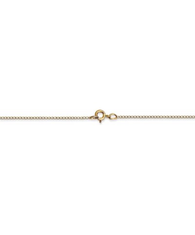 14K Yellow Gold Carded Curb Chain Necklace 16.0 Inches $27.10 Necklaces