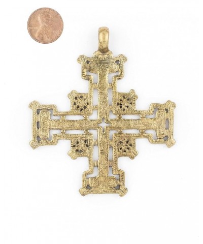 Brass Ethiopian Coptic Cross Pendant, African Abyssinian Design, Orthodox Christian Pendant for Jewelry Harar $9.96 Pendants