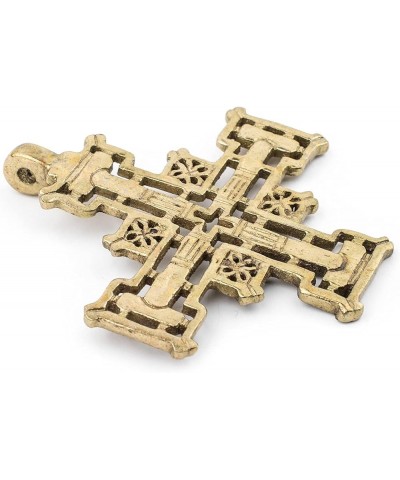 Brass Ethiopian Coptic Cross Pendant, African Abyssinian Design, Orthodox Christian Pendant for Jewelry Harar $9.96 Pendants