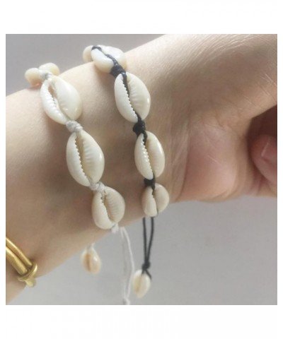 Shell Bracelets Anklet for Women Boho Adjustable Handmade Braided Rope Bracelets Ankle Bracelet for Girls Summer Beach Jewelr...