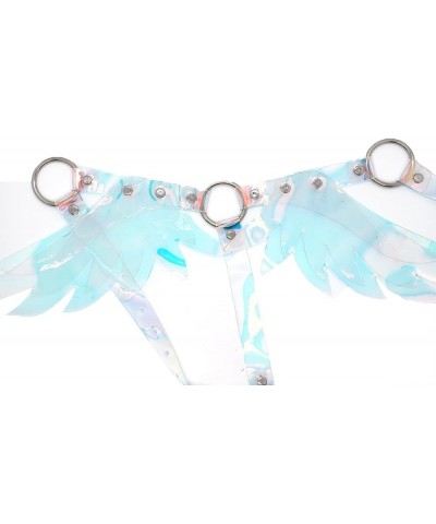 Punk Angel Wing Chest Body Harness Waist Belly Chain Belt Rave Jewelry Accessories Halloween Outfit Hologram $10.00 Body Jewelry