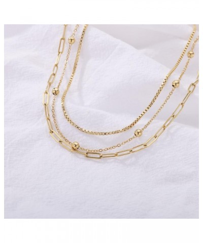 Layered Choker Necklaces for Women Coin/Circle/Pearl/Heart Pendant 18K Gold Plated Paperclip/Snake Chain Necklace Layering Ne...