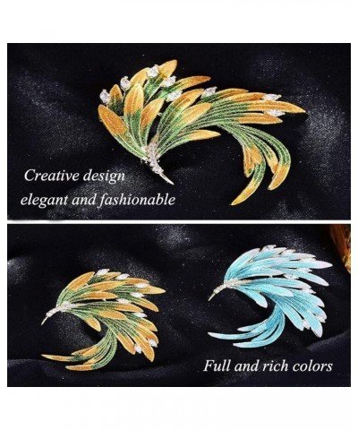 Brooch Colored Phoenix Brooches New Collar Clips for Women Shawl Pin Enamel Collar Pin Jewelry Breastpins Decor Lapel Pin 18k...