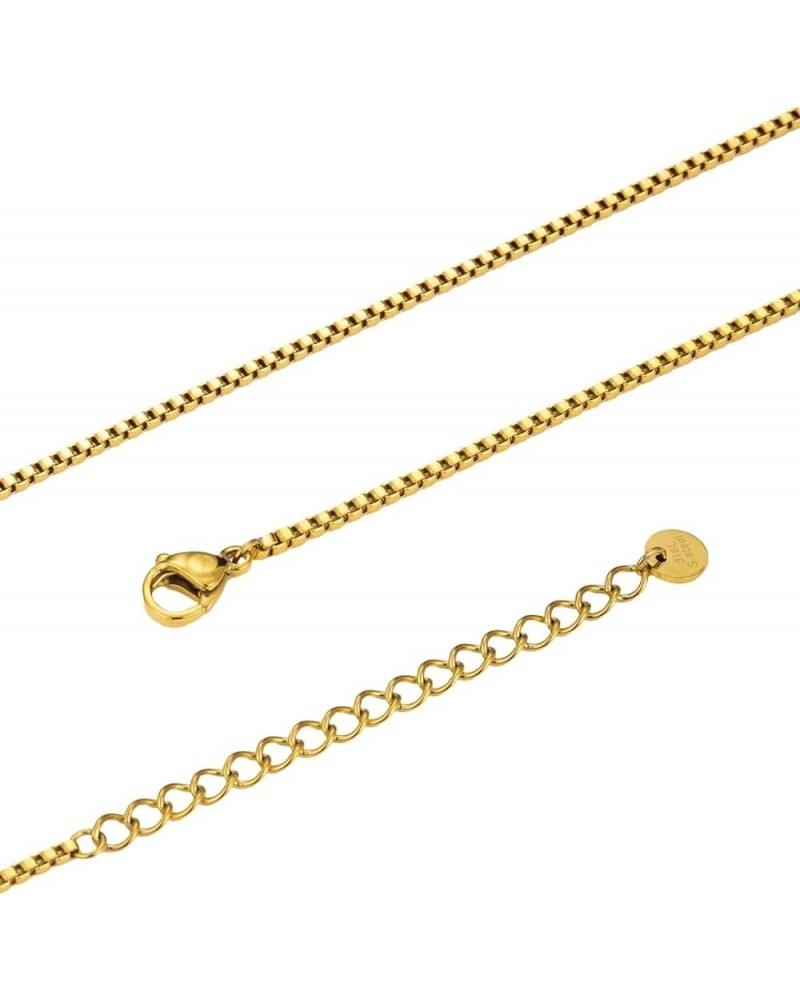 Herringbone Snake Necklace for Women, Daily Versatile Girl Gifts Jewelry，14k Gold Plated Box Chain Gold Plated $5.82 Necklaces