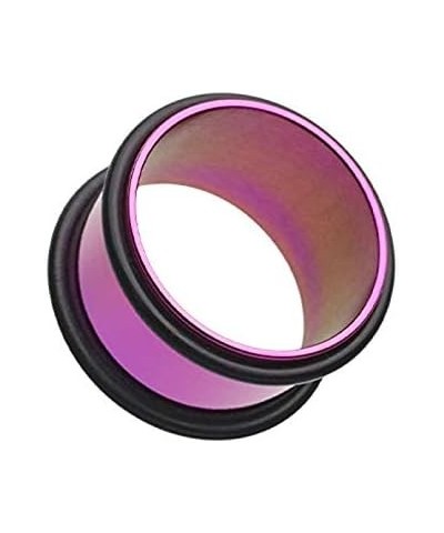 Colorline No Flare Ear Gauge Tunnel Plug 23/32" (18mm), Purple $11.01 Body Jewelry