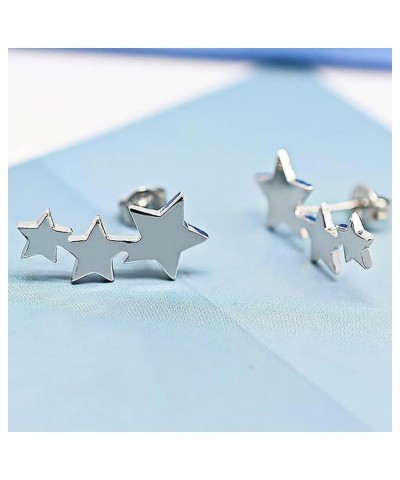 Star Earrings for Women Tassel Star Earrings Star Moon Dangle Earrings Baroque Earrings Silver Star Stud Earrings For Teen Gi...