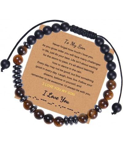 To My Man Bracelet for Boyfriend, Husband, My Man, My Love, Dad, Son, Grandson, Brother - Anniversary Birthday Christmas Gift...