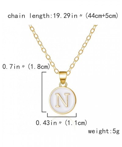 Initial Necklaces for Women Trendy, Gold Plated Letter A-Z Pendant Necklace Huge Initial Necklace Personalized for Women Teen...