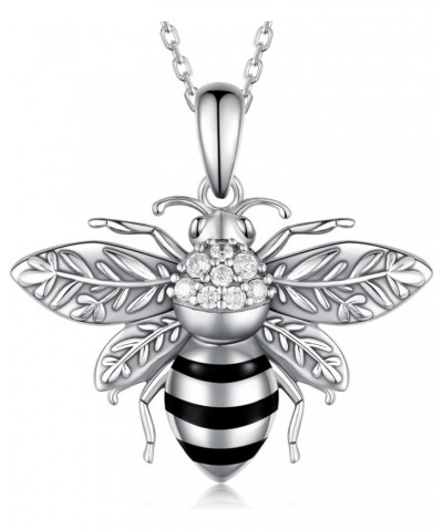 Bee/Dragonfly/Butterfly Necklaces for Women 925 Sterling Silver Animal Pendant Necklace Vitage Animal Jewelry for Women Girls...