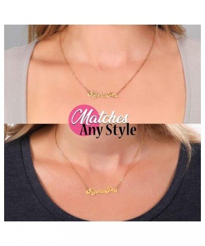 Alpha Chi Omega Necklace — Retro Font Design with 18K Gold Plating, Alpha Chi Omega Gifts for Women $10.75 Necklaces