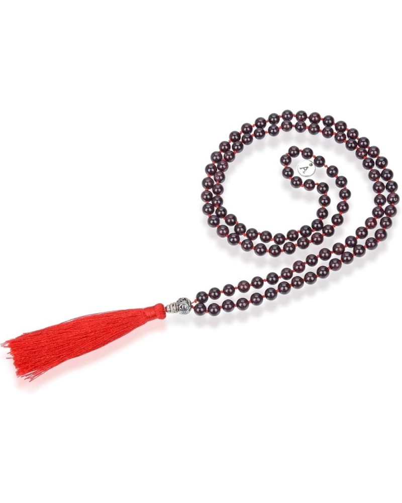 Premium 108 Mala Beads Malas Necklace - Natural Healing Gemstone Tibetan Buddhist Japa Prayer Meditation Reiki Chakra Stone Q...