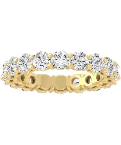 2 Carat - 3 Carat Lab Grown Diamond Eternity Band Ring for Women |14K Yellow or White Gold Wedding Anniversary Band Ring | D-...