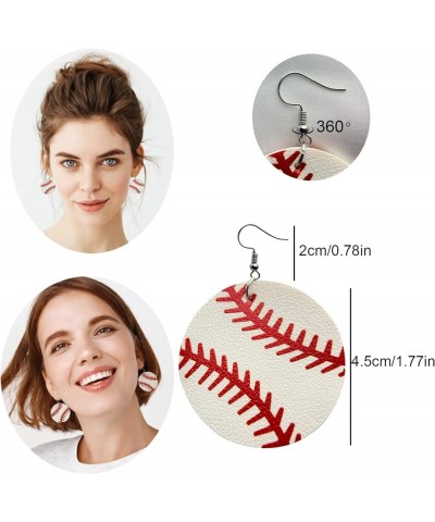 Baseball Earrings Jewelry Baseball Stud Earring Baseball Pendant Dangle Sports Earrings for Women Baseball Earrings $8.39 Jew...