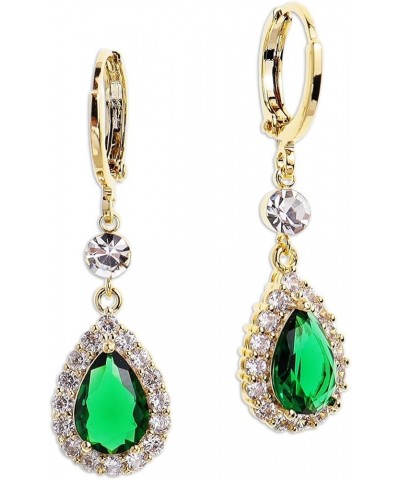Small Hoop Huggie Rhinestone Earrings for Women Girls – Trendy Elegant Holiday Cartilage Stack Crystal Drop Dangle CZ Leverba...