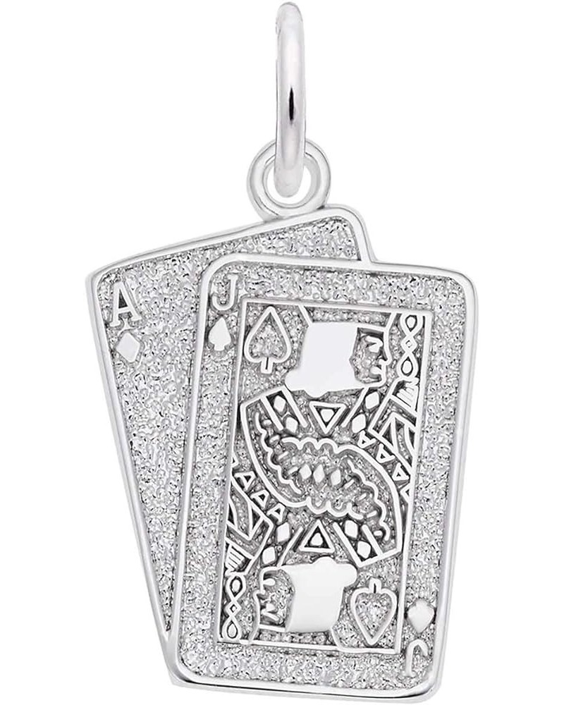 Blackjack Charm Sterling Silver $20.54 Bracelets