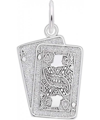 Blackjack Charm Sterling Silver $20.54 Bracelets