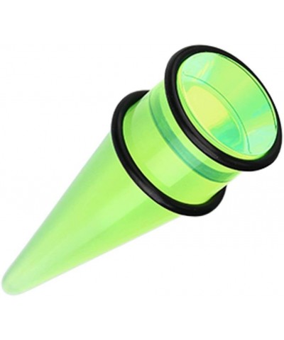 Basic Shorty UV Acrylic Ear Stretching Taper 1/2" (12.5mm), Green $9.68 Body Jewelry