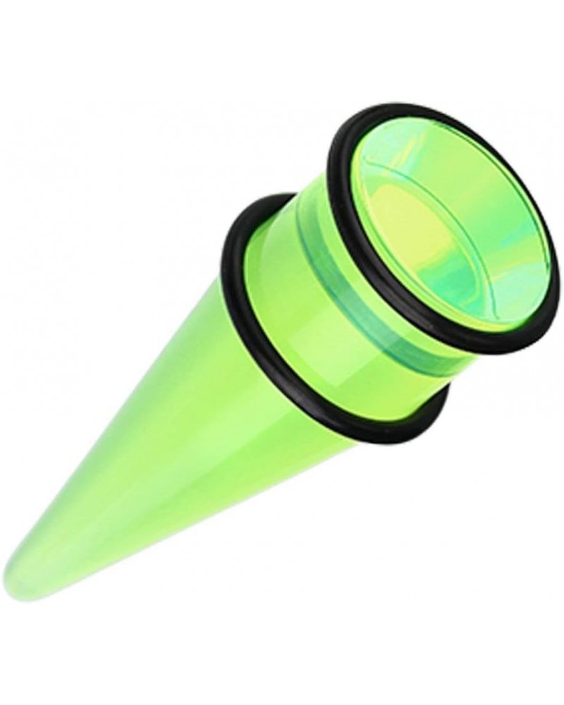 Basic Shorty UV Acrylic Ear Stretching Taper 1/2" (12.5mm), Green $9.68 Body Jewelry