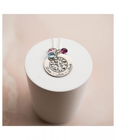 My Tree of Life Washer with up to Four Selected Swarovski Birthstone. Customizable with names and words of your choice 20" Ba...