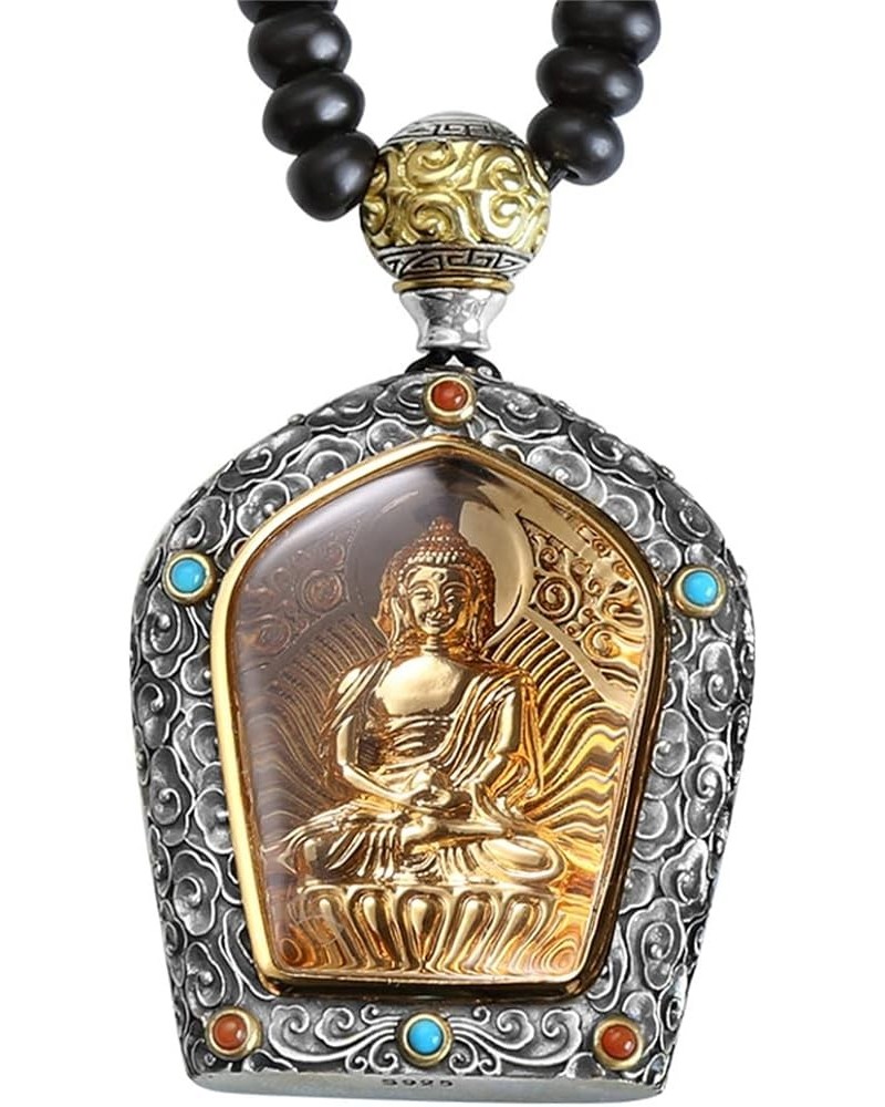 Good Luck Necklace Tibetan Buddhism Buddha Pendant Totem Pendant Amulet Necklace Religion Lucky Amulet Protection Fengshui Je...