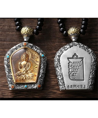 Good Luck Necklace Tibetan Buddhism Buddha Pendant Totem Pendant Amulet Necklace Religion Lucky Amulet Protection Fengshui Je...