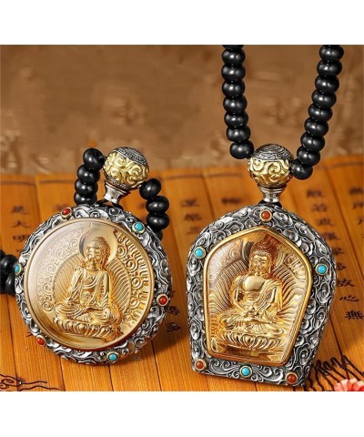 Good Luck Necklace Tibetan Buddhism Buddha Pendant Totem Pendant Amulet Necklace Religion Lucky Amulet Protection Fengshui Je...